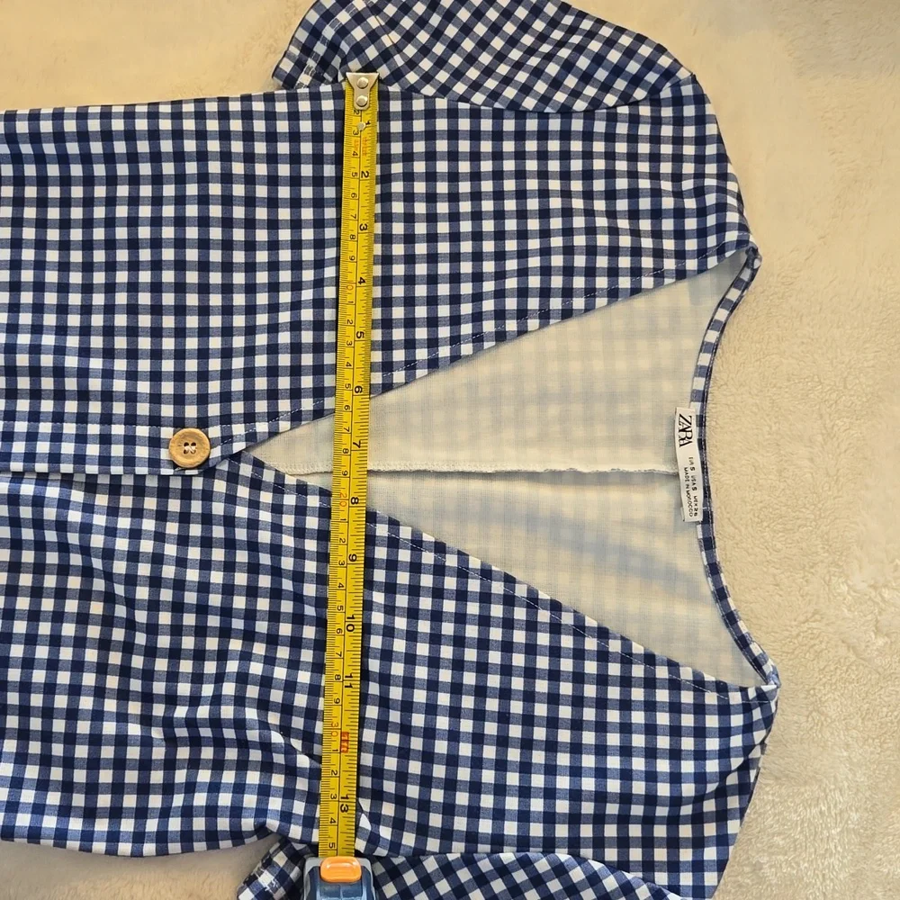 Zara Blue Checkers dress - Picture 8 of 8